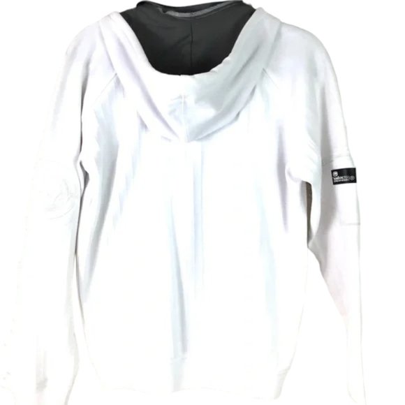 Ecko Unltd. White Zipper Hoodie front pockets size small zipper - Picture 9 of 9